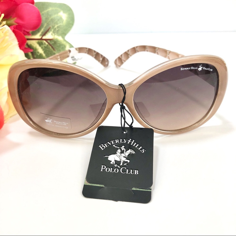 Beverly Hills Polo Club Taupe Sunglasses🐎 - Picture 3 of 8